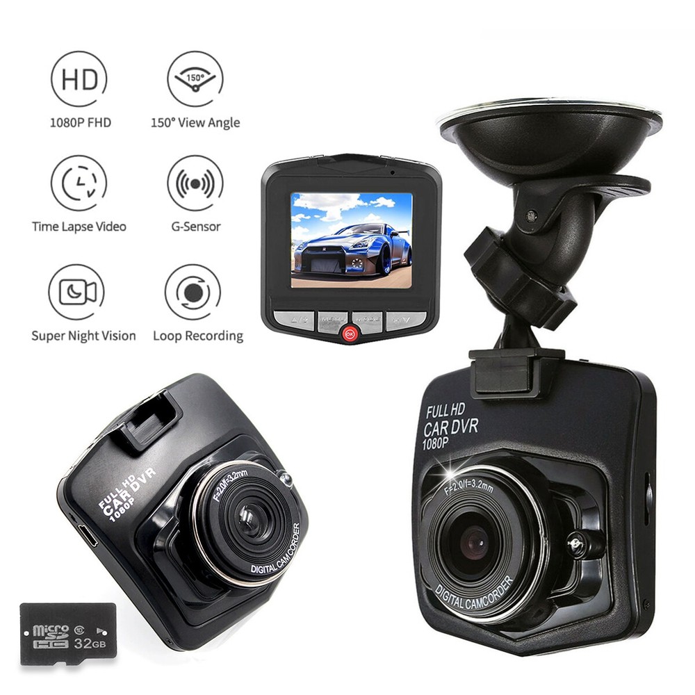 Universal Car Dash Cam HD 1080P LCD Car DVR Driving Recorder Loop Recording
