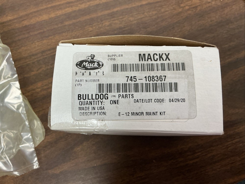 Bendix 108367 Air Brake Valve Kit