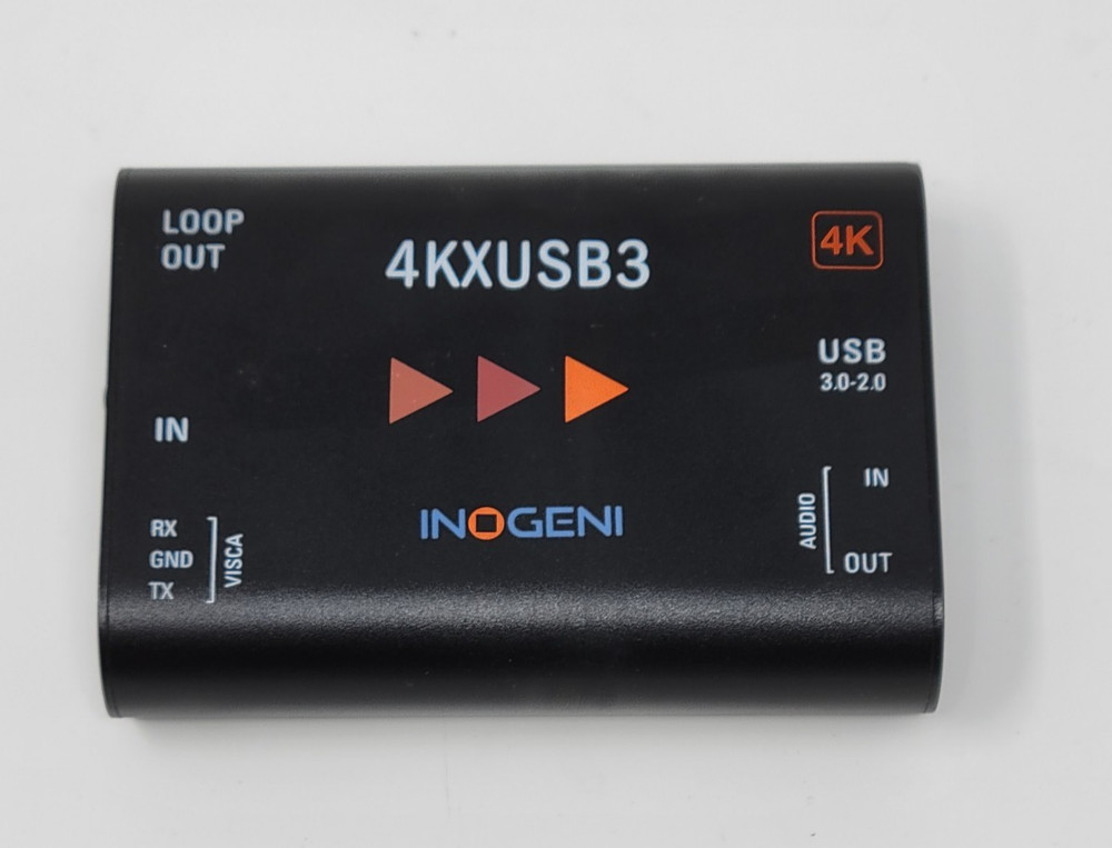 INOGENI 4KXUSB3 4K HDMI TO USB 3.0 + LOOP ANALOG AUDIO & VISCA