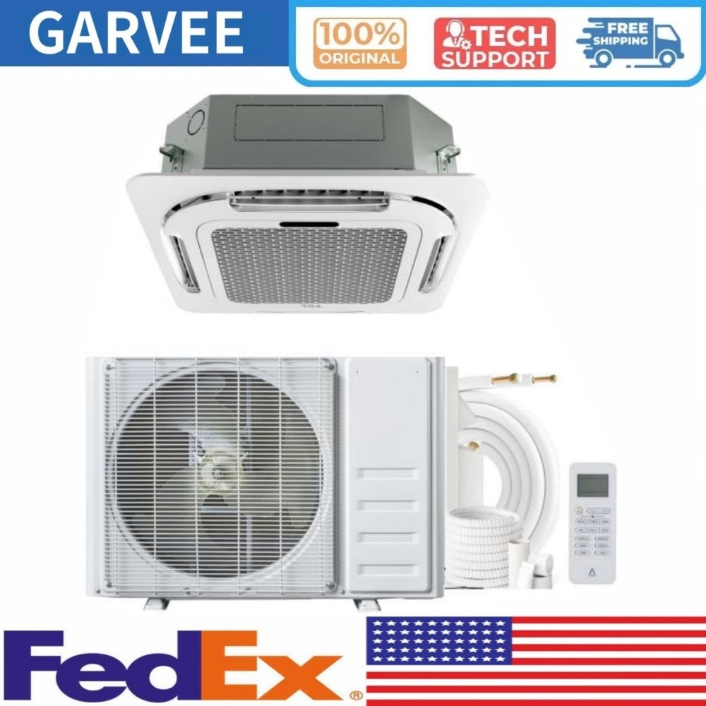 12000 BTU Ceiling Cassette Mini Split AC Cooling&Heating Ceiling Air Conditioner