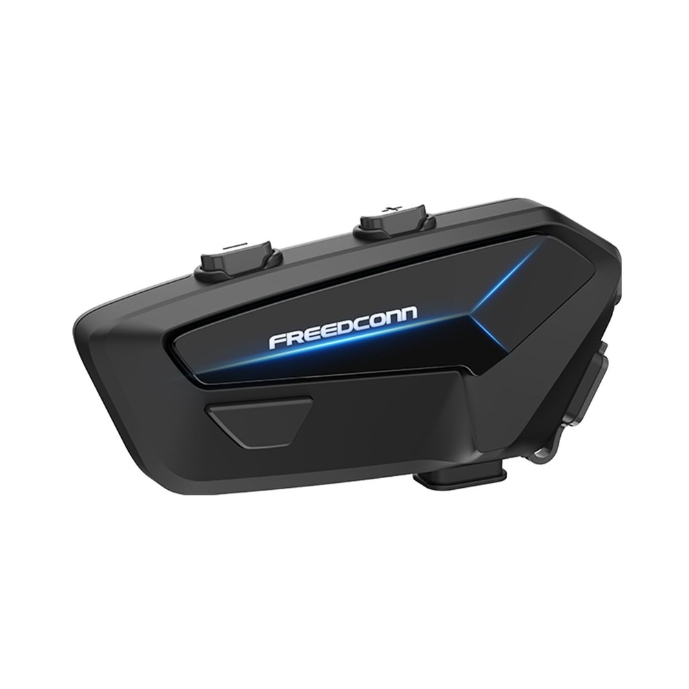 FreedConn FX Plus Motorcycle Helmet Bluetooth Headset, Auto-Join Mesh Black