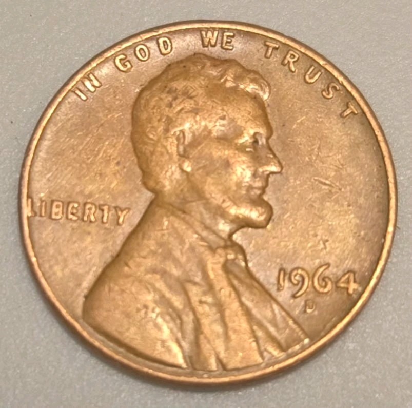 1964 D "L" ERROR PENNY