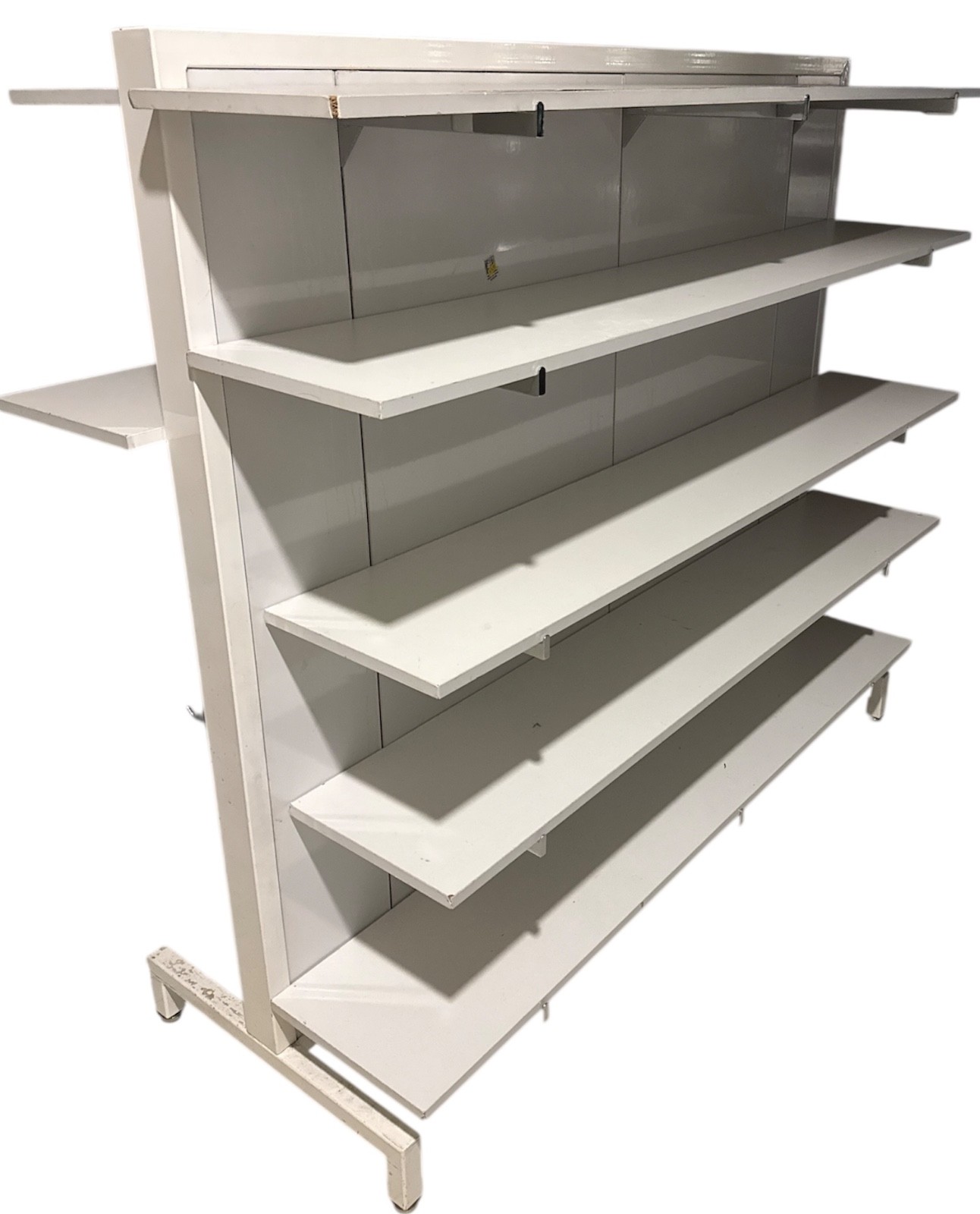Double-Sided Retail Display Rack with Hooks – Freestanding Store Fixture