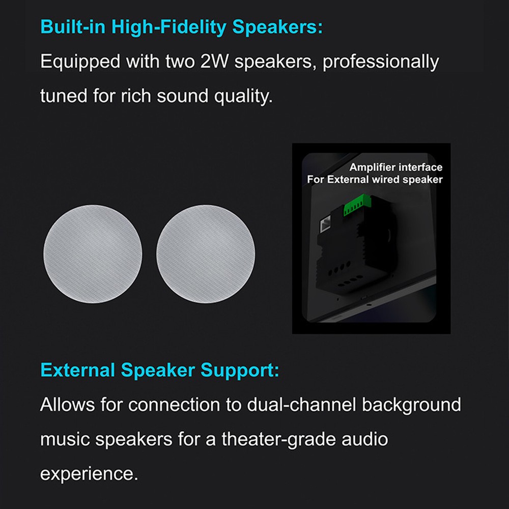 Tuya Wifi Control Panel Smart Home System ZigBee Gateway Bluetooth Music PlayeO4