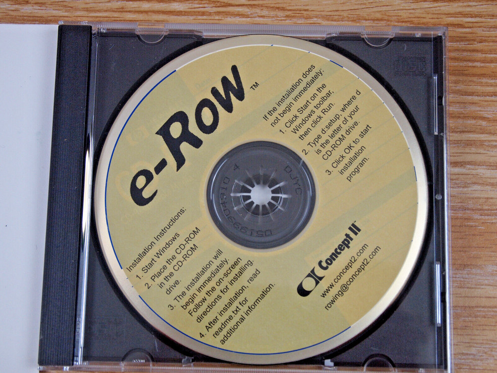 Concept II e-Row Software