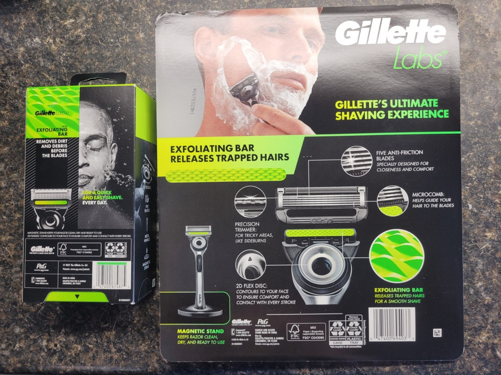 Gillette Labs Razor 10 Cartridges Docking Stand & Extra Handle