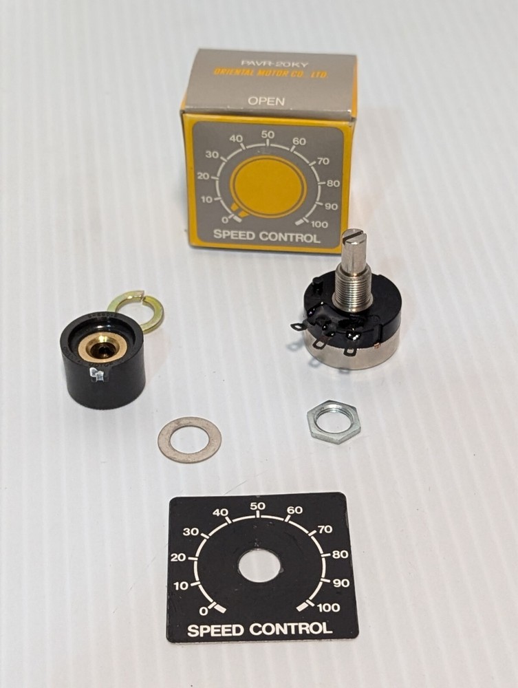(2) NEW Oriental Motor PAVR-20KY Speed Control Variable Register Potentiometer