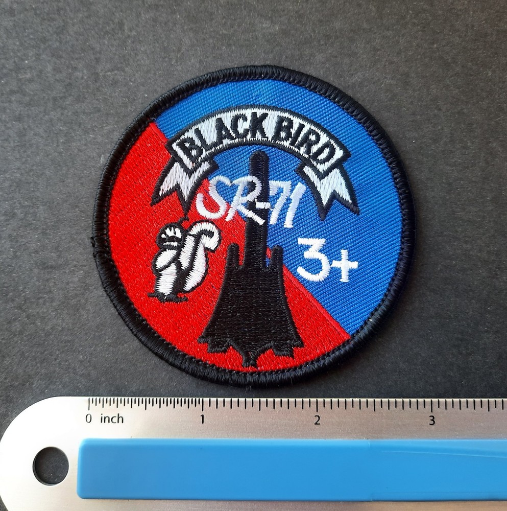 USAF Patch SR-71 Blackbird Mach 3+ Skunk Works Lockheed Martin Air Force