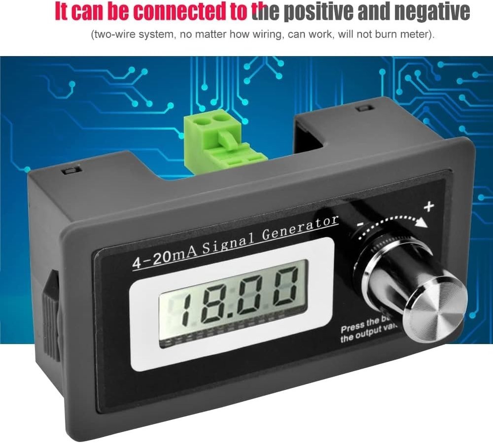 4-20mA Signal Generator LCD Display High Accuracy Current Loop Transducer Tes...