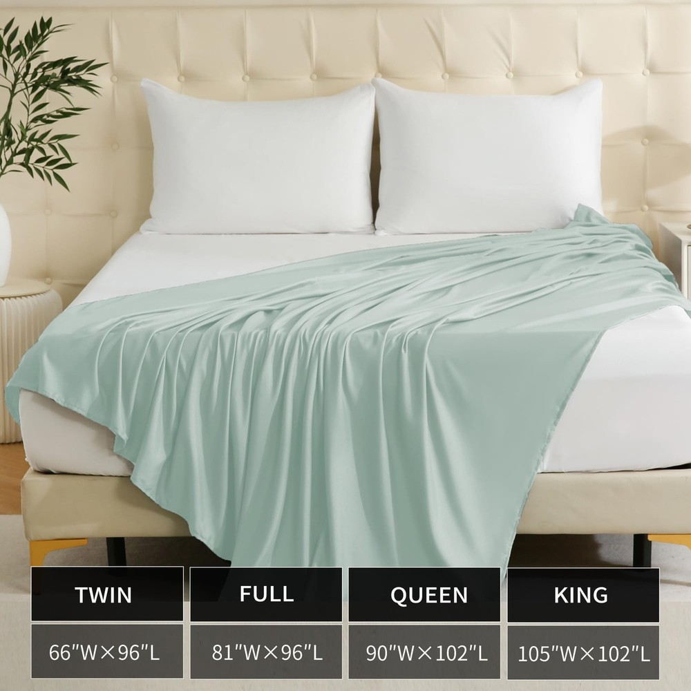Bulk Full Flat Sheets Only, 6 Pack Quick Sort Top Bed Sheet, Color-Coded Labe...