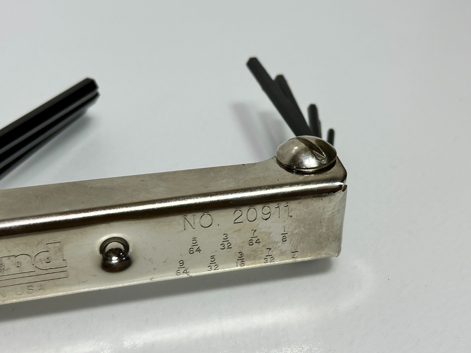 NEW Eklind Tools USA 20911 Hex Allen Fold-up Tool Set, SAE 5/64" to 1/4"