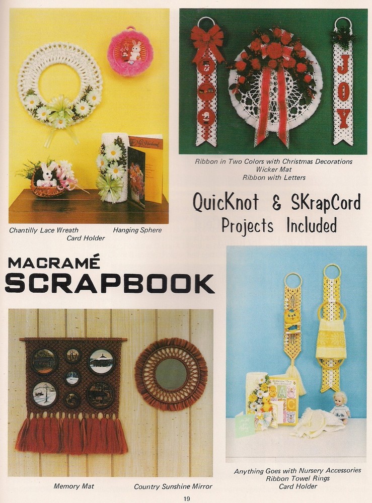 Craft Book: #PD1151 Macrame Scrapbook - Patterns For Every Room