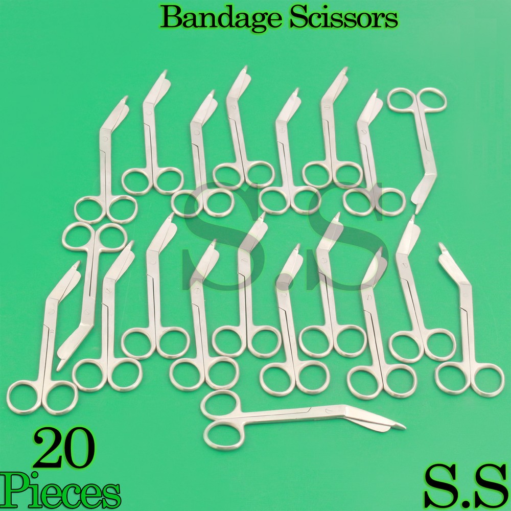 20 LISTER BANDAGE SCISSORS 4.5" SURGICAL INSTRUMENTS