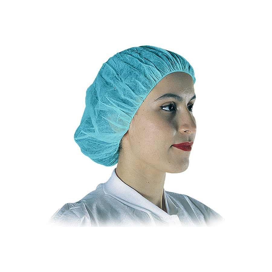 Polygard SPUNBONDED POLYPROPYLENE BOUFFANT CAPS - BLUE 500/CS