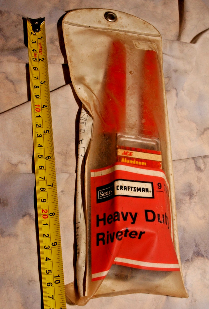 USED Arrow Rivet Tool E-Z Pull Model RL100 for 1/8" 5/32" 3/16" Pop Rivets