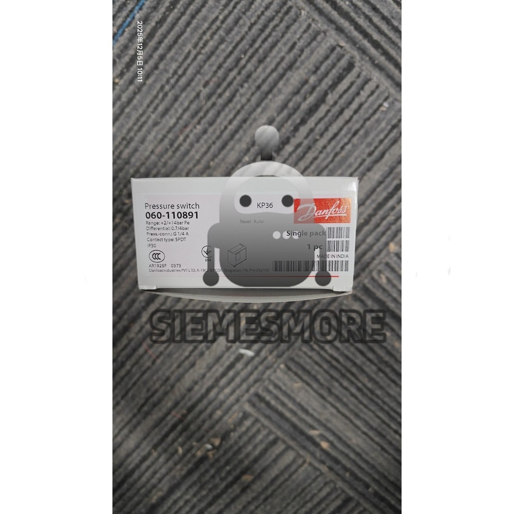 1PCS New Danfoss KP36 060-110891 Pressure Switch