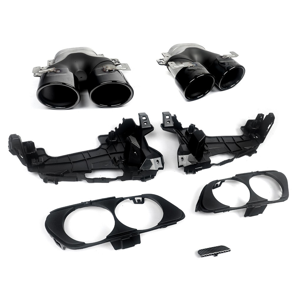 E53 Style Rear Diffuser Lip w/ Exhaust Tips For Benz W213 E300 E43 E53 2016-2020