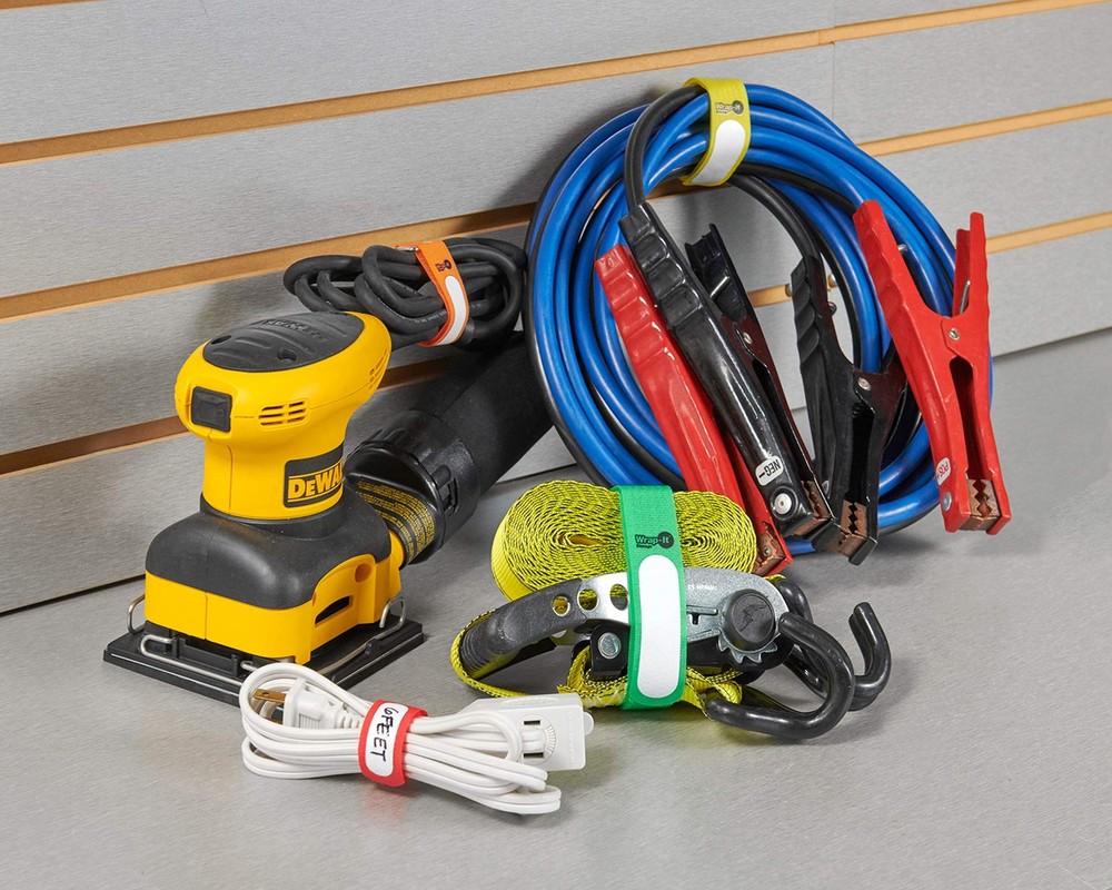 Wrap-It Storage Cinch-Straps Assorted 16 Pack (5",8",12",18"), Multi
