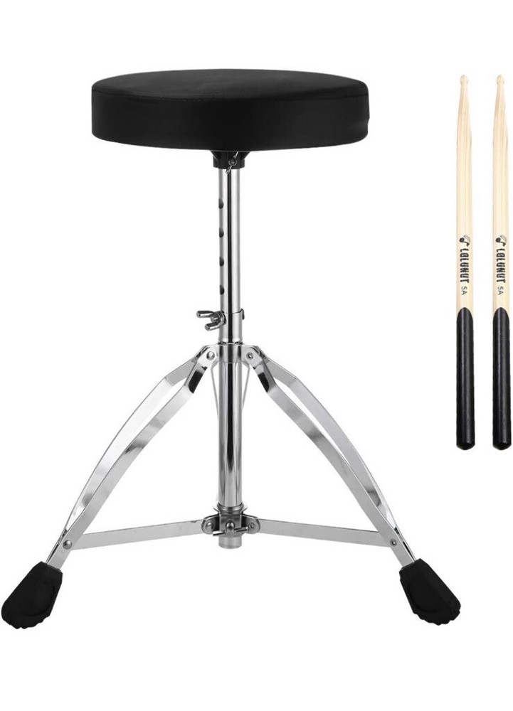 Drum Throne,Adjustable Height Tripod Stools,Portable Folding Padded with 5A Drum