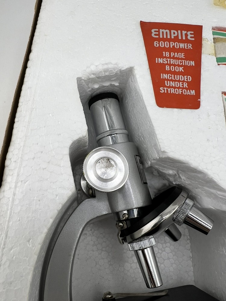 Vintage 1968 Jason Empire Microscope Set Model 654 600 Power Missing Tool READ!!