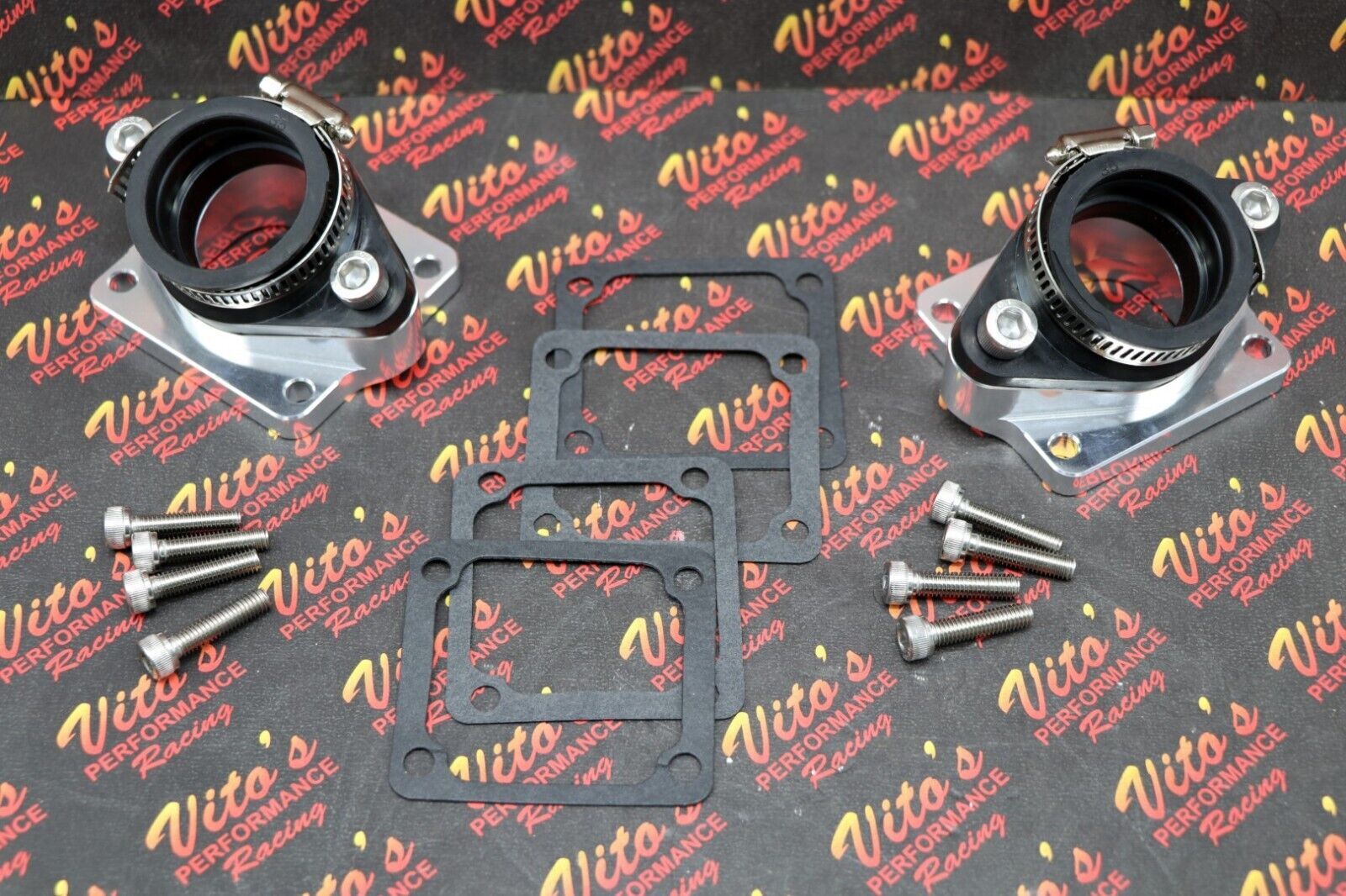 2 x BANSHEE BILLET aluminum SINGLE INTAKES carb boots intake 33mm 34mm 35mm PWK