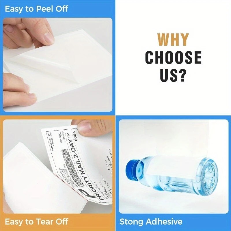 500Pack 500 4x6 Thermal Shipping Labels Foldable Any Prints Thermal LabelmPaper