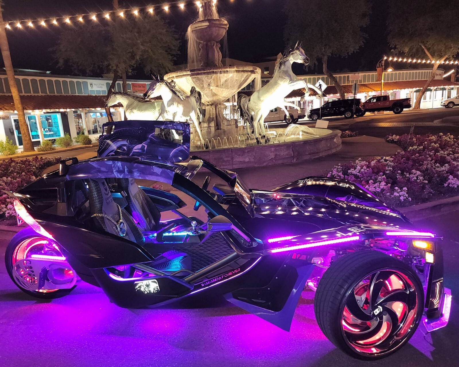 Tinted Blackout x8PCS 4FT APP+Remote CHASING Dream Color Strips Slingshot Lights