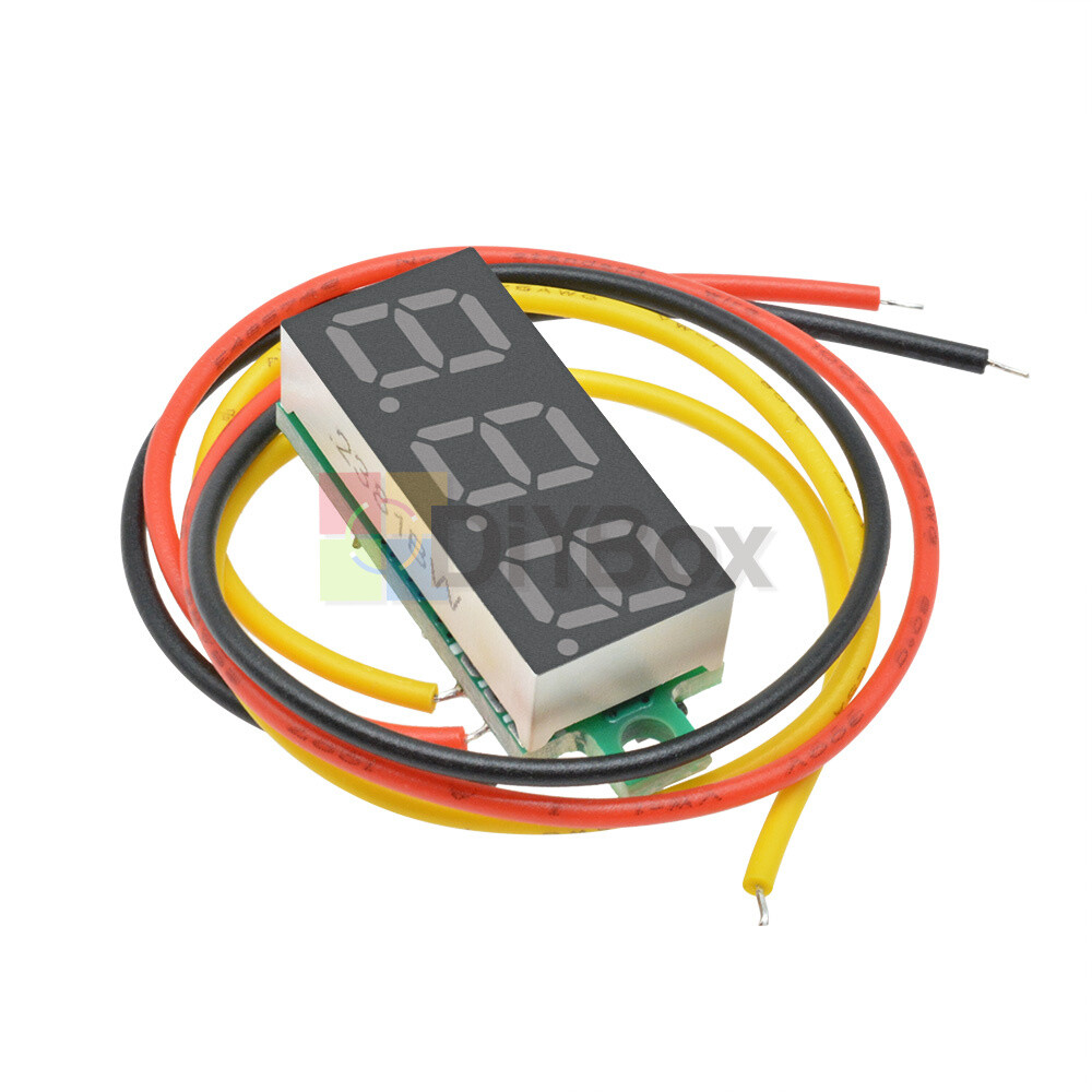 0.28" Red LED DC 0-100V Voltmeter Digital Display Voltage VOLT METER 12V 24V