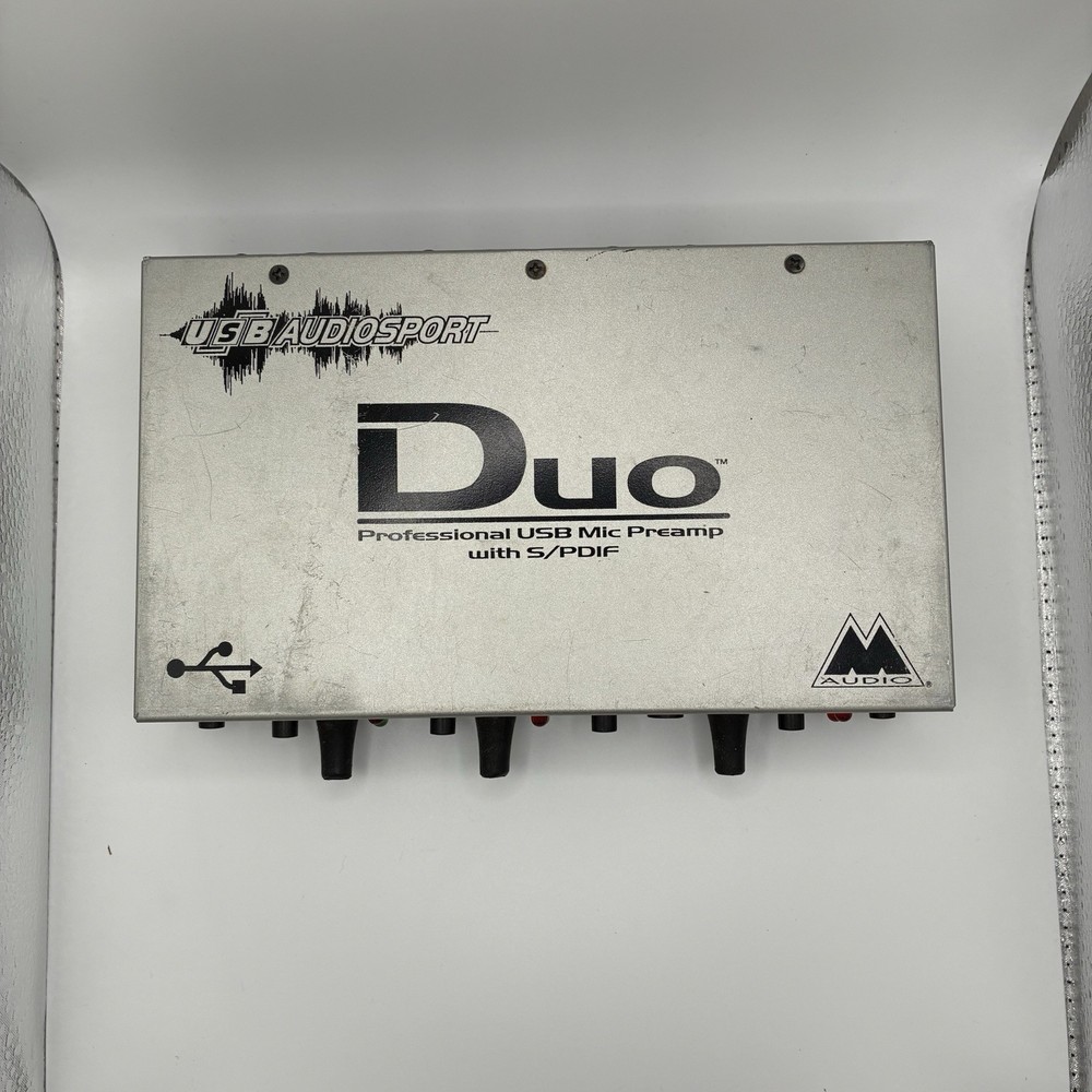 M-Audio Duo USB Audio Interface Preamp with S/PDIF No Ac Adapter Unit Only