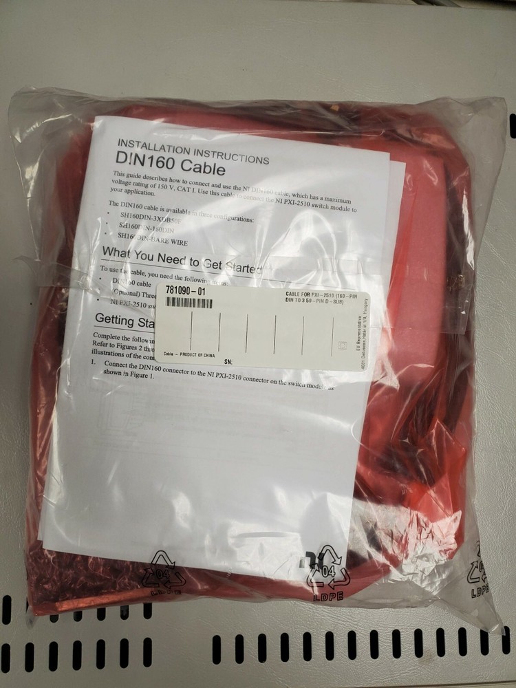 NI DIN160 Cable for PXI-2510