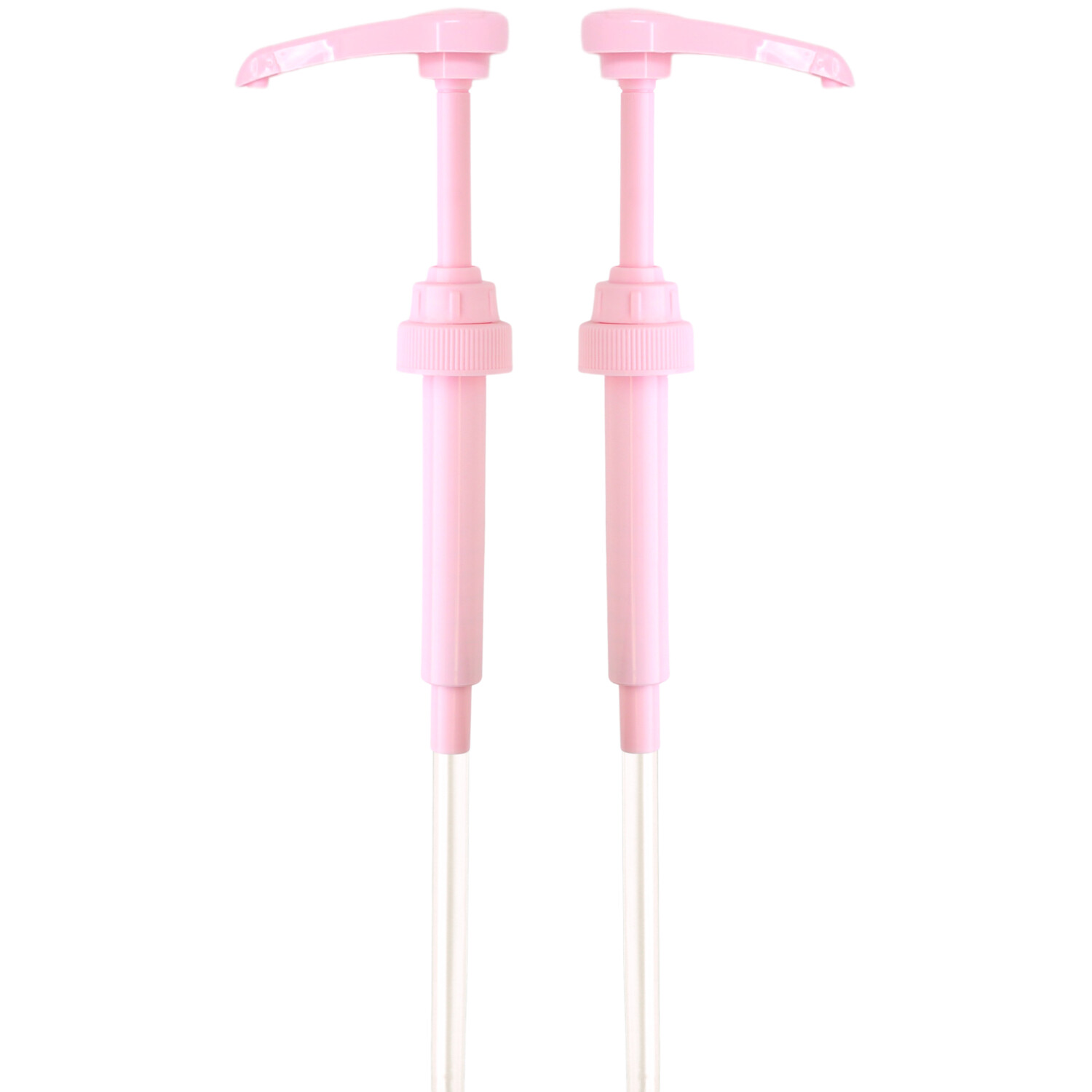 Pink Coffee Syrup Pump for 750 ml Bottles (Pack of 2) Fits Torani and more