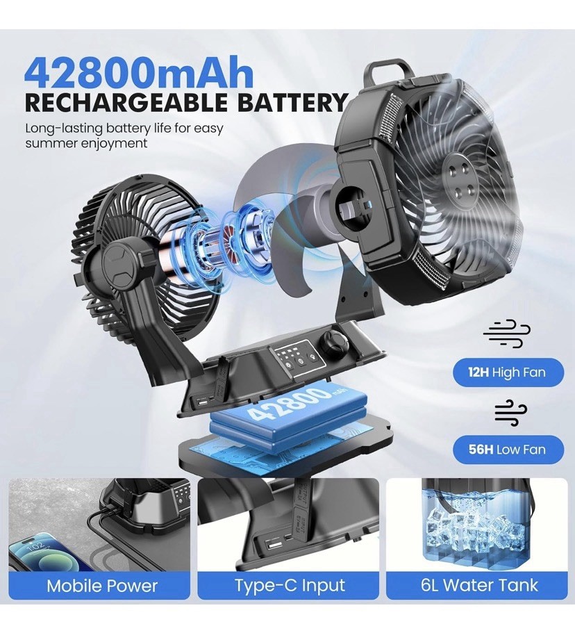Portable Misting Fan
