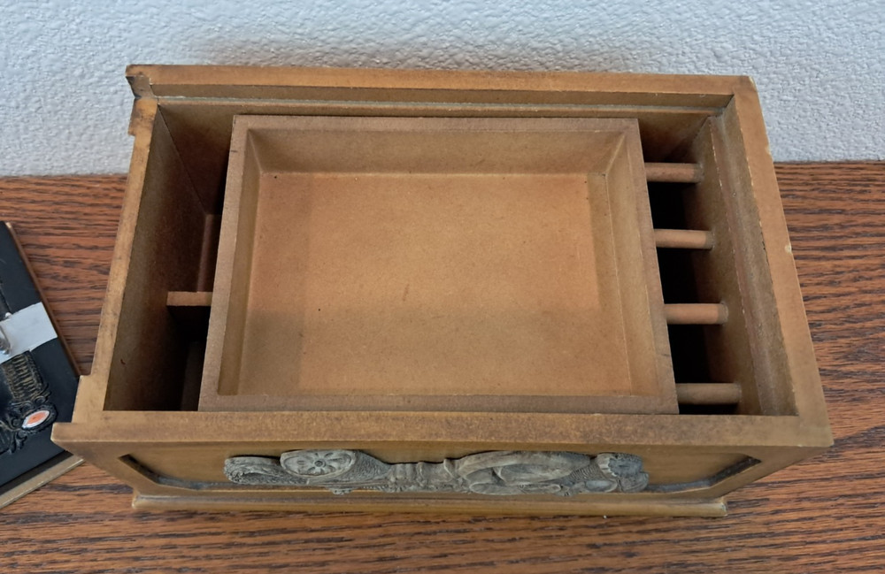 Vintage Singer Replica Wooden Sewing Storage Box