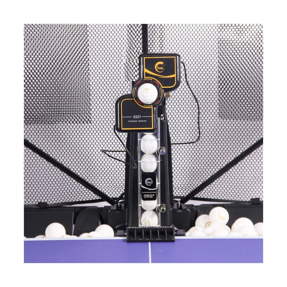 Suz Table Tennis Robot with Net Ping Pong Ball Machine S201 Automatic Machine...