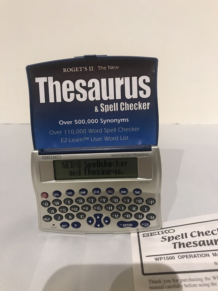 Seiko WP1500 Multi-Purpose Spell Check, Thesaurus, Directory Calculator