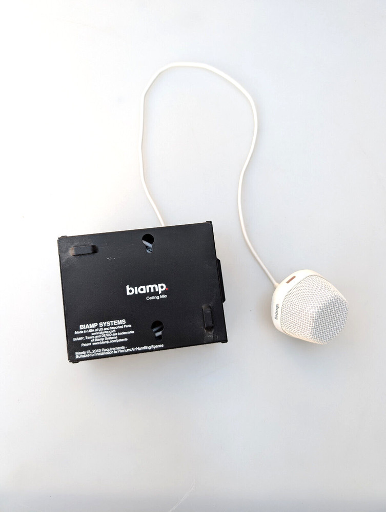 Biamp Systems Devio DCM-1 Beamtracking Ceiling Microphone White  Made in USA