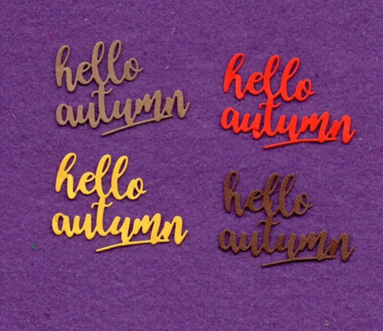 HELLO AUTUMN die cuts