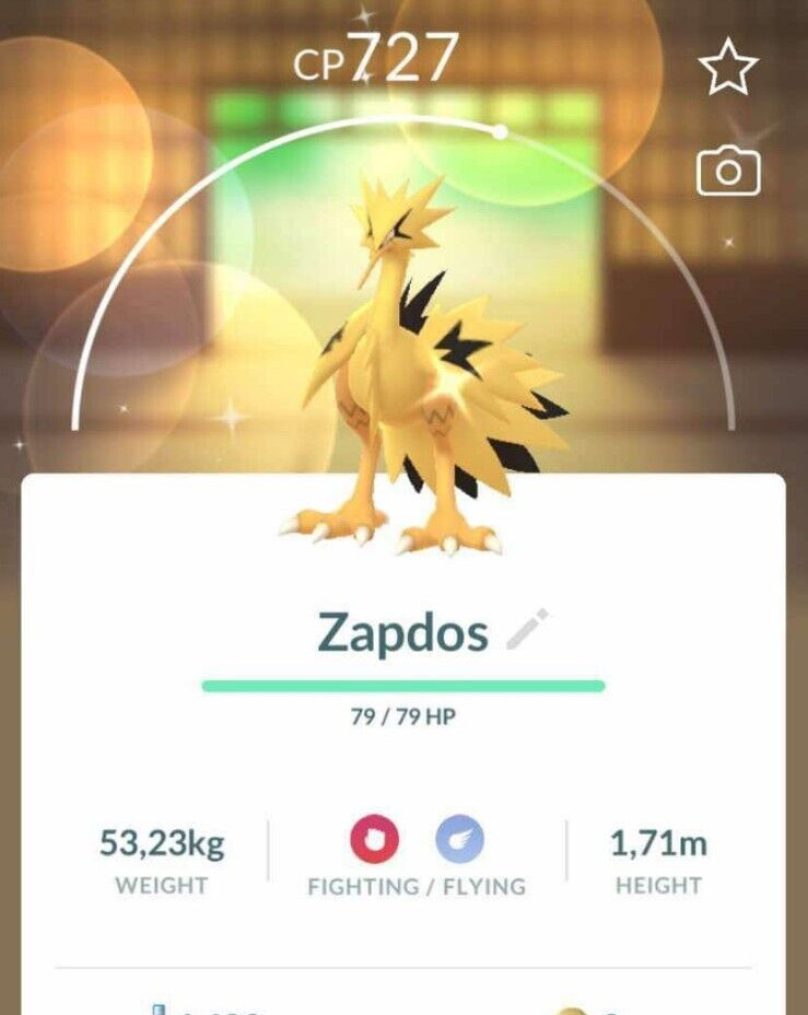 Shiny Galarian Zapdos - PTCs - Read Description