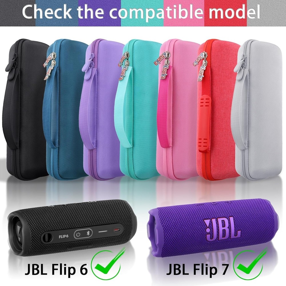 Khanka JBL Flip 7/Flip 6 Waterproof Portable Bluetooth Speaker Protective Case,