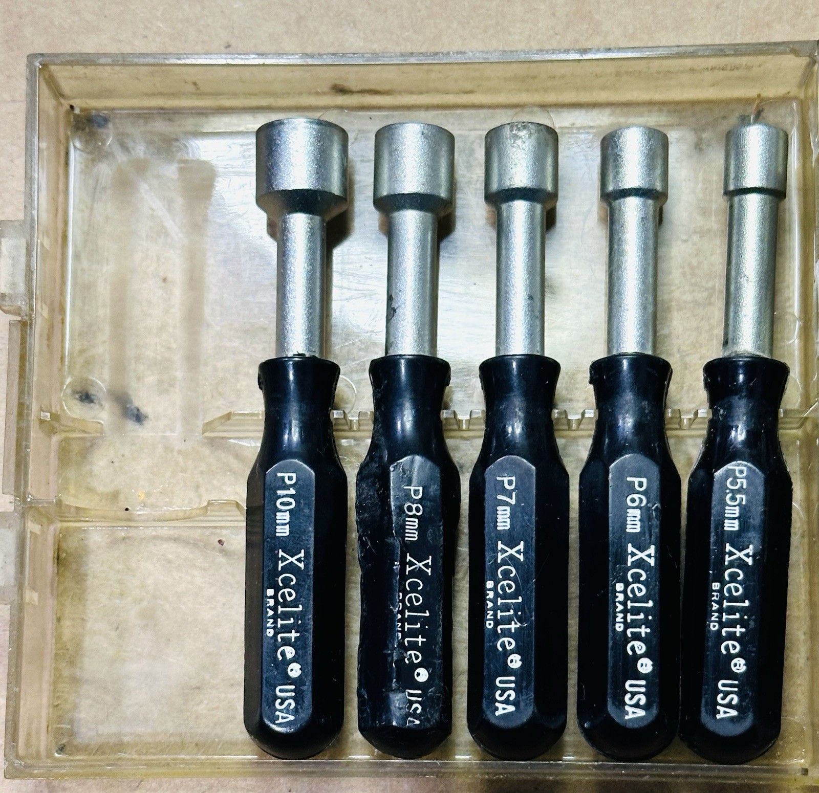 Xcelite PS121MM 11-Piece 3MM-To-10MM Compact Convertible Nutdriver Set