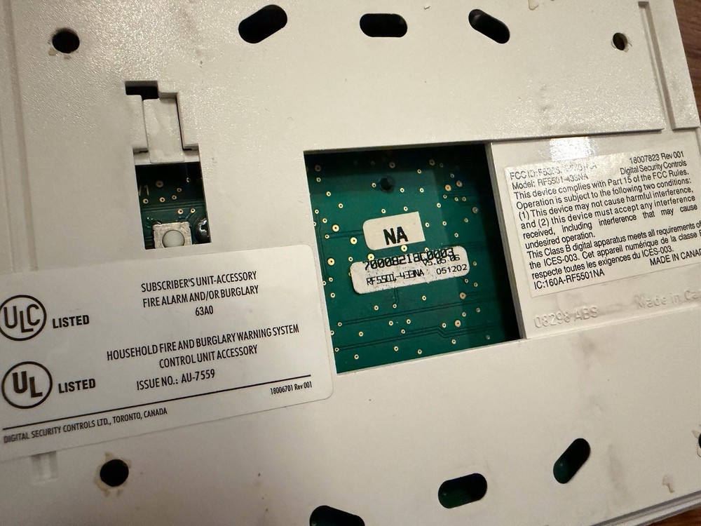 DSC PC1555 PowerSeries Control Panel, Keypads, Power Supply DSC RF5501-433NA