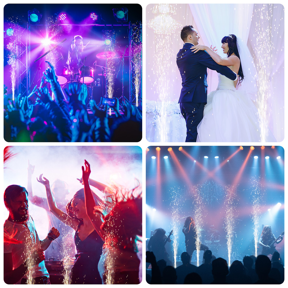 1200W Cold Spark Machine Stage Effect Machine DMX Firework Event Party Wedding