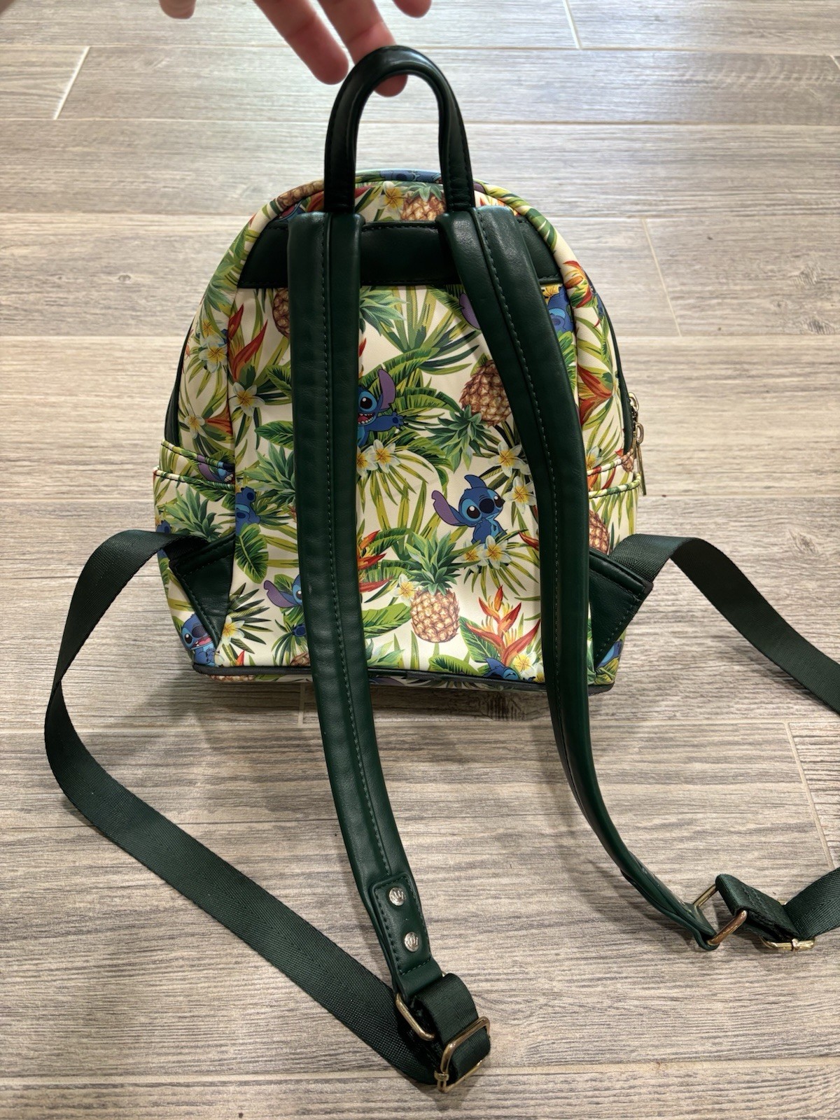 Loungefly Disney Lilo & Stitch Hawaiian Pineapple All Over Print Mini Backpack