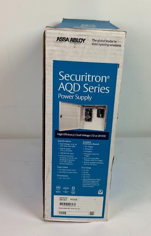 Securitron AQD4 12/24VDC 4A Supervised Power Supply ASSA ABLOY