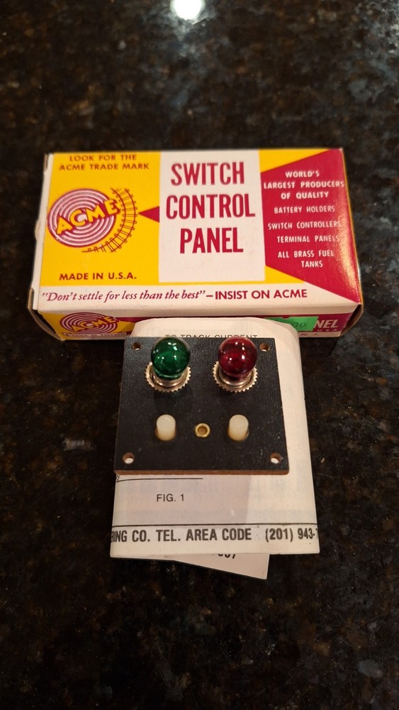 Vintage Acme  Switch/turnout Control Panel