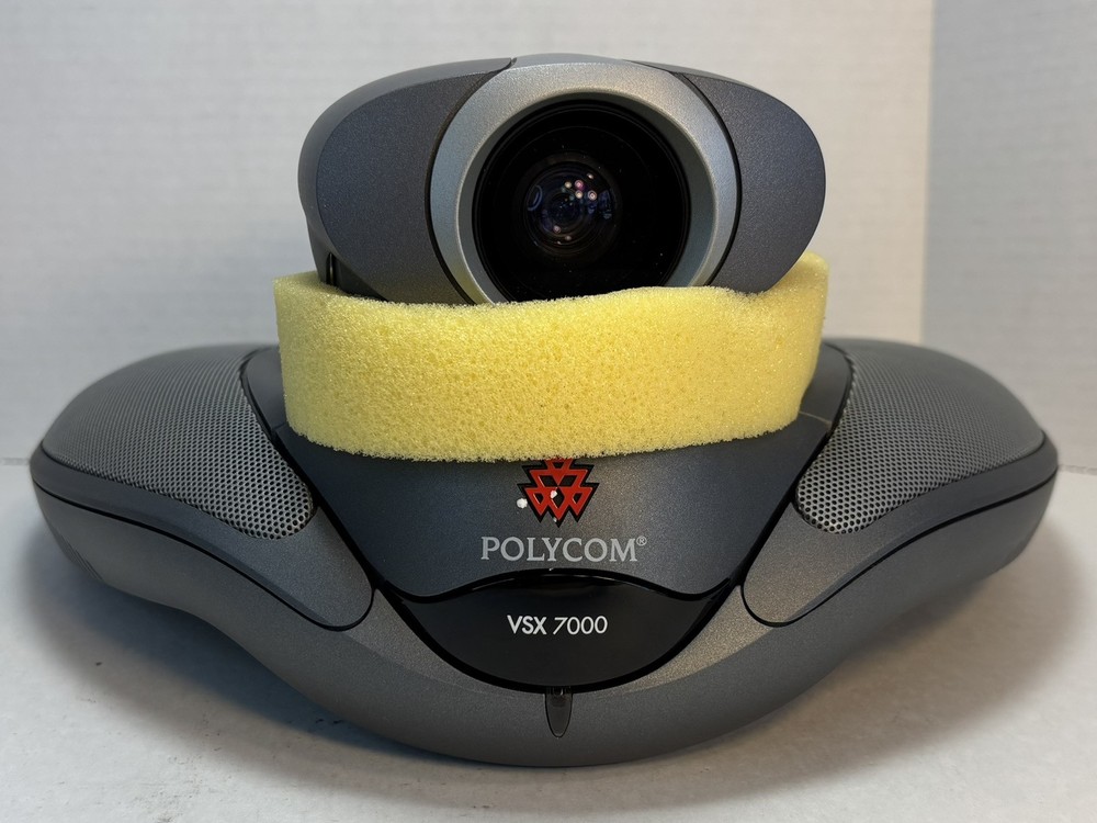 Polycom VSX 7000 NTSC Camera Video Conferencing System W/ Remote & Cables