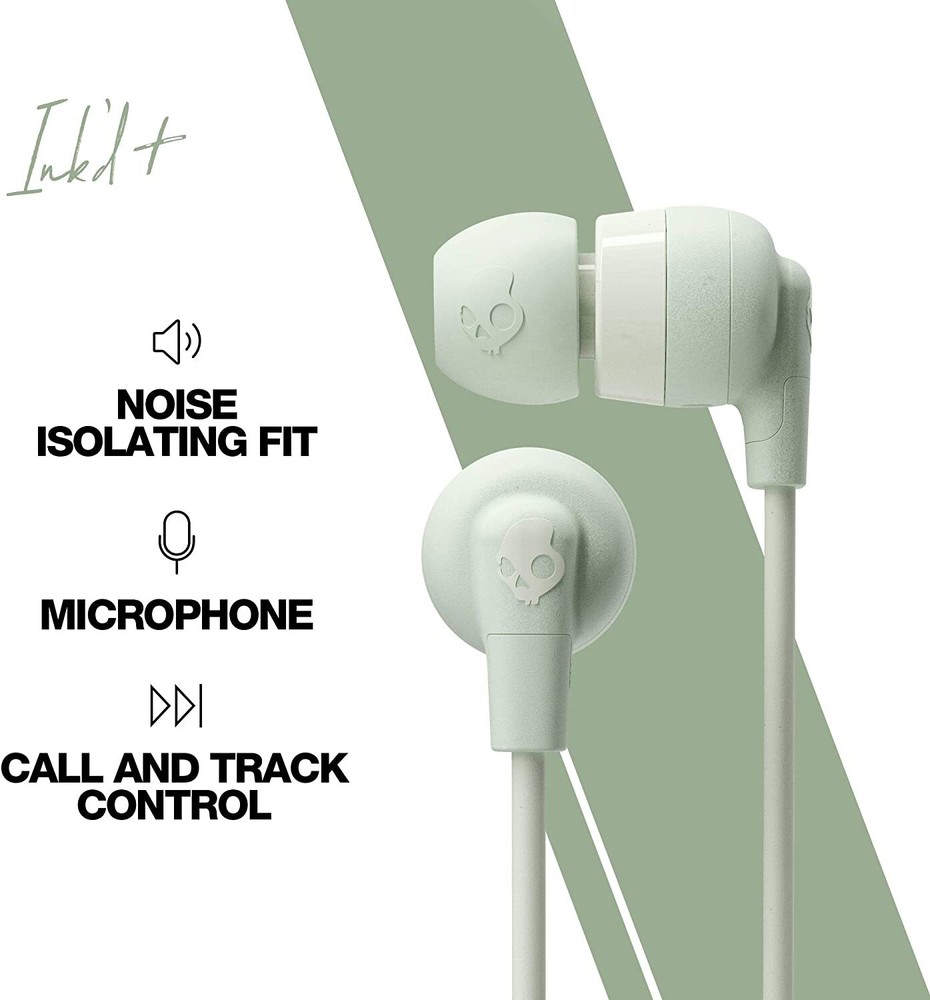 Skullcandy Ink'd+ In-Ear Earbud - Mint