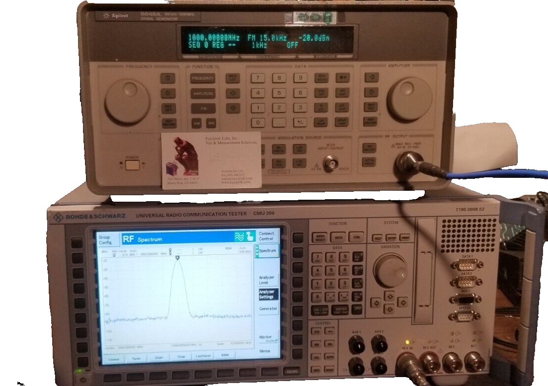 Universal Radio Communication Tester R&S CMU200 TESTED! Bluetooth 2.6 GHz BW SPA