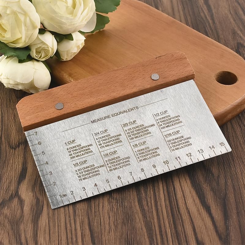 BOORIKA Dough Scraper & Bench Kitchen – Stainless Steel L, Light