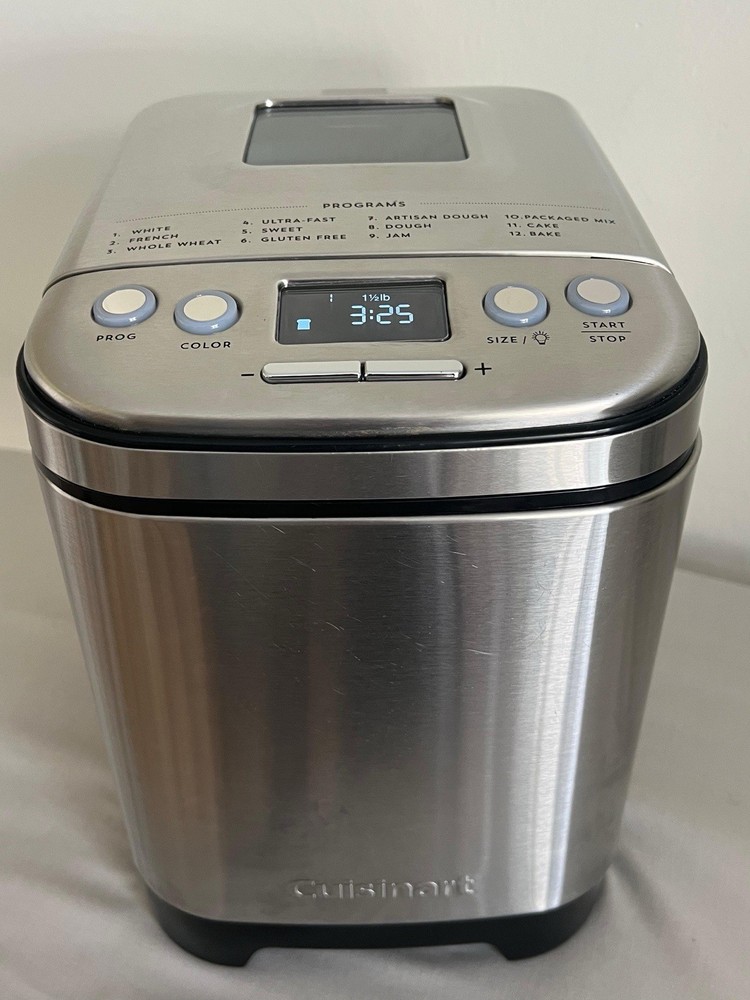 Cuisinart CBK-110 Automatic Bread Maker Compact Stainless Steel 12 Programs